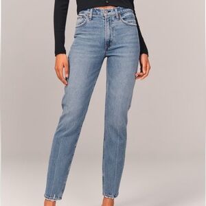Abercrombie & Fitch Women's High Rise Jeans - Light Blue
